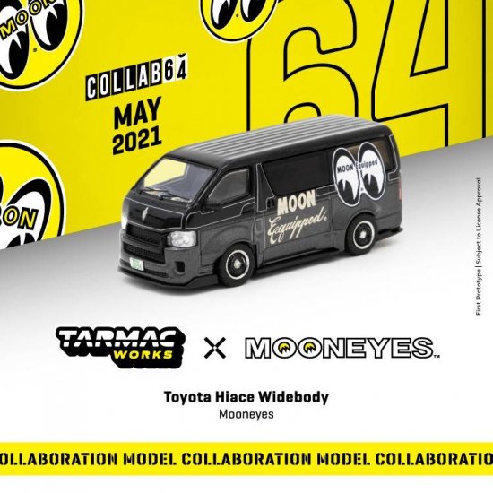 TARMAC WORKS 1/64 Toyota Hiace Widebody Mooneyes - ミニカー専門店