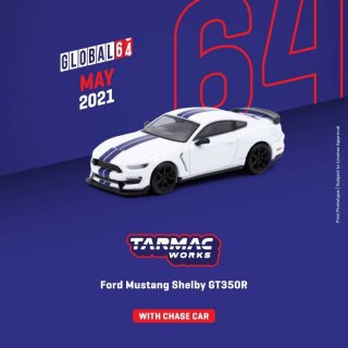 7ʹͽ Tarmac Works 1/64 Ford Mustang Shelby GT350R White Metallic
