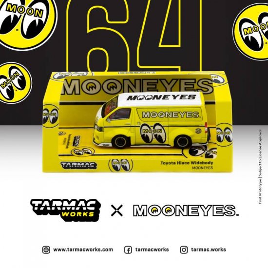 TARMAC WORKS 1/64 Toyota Hiace Widebody Mooneyes - ミニカー専門店