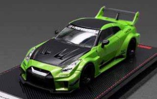LB ignition model 1/64 LB-Silhouette WORKS GT Nissan 35GT-RR Green Metallic 