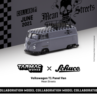Tarmac Works  schuco 1/64 Volkswagen T1 Panel Van Mean Streets Special Edition 