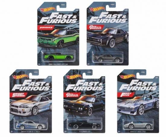 ホットウィール Hot Wheels ワイルドスピード 5台組 - ミニカー専門店