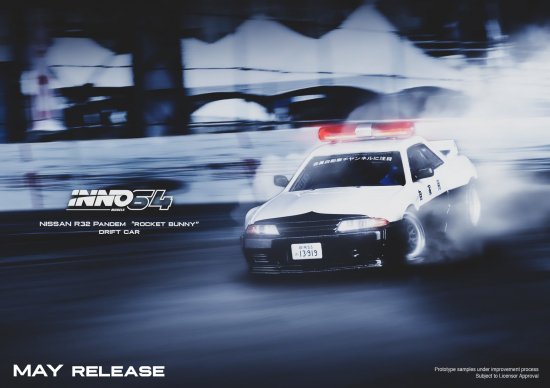 INNO 1/64 NISSAN SKYLINE GT-R (R32) PANDEM 