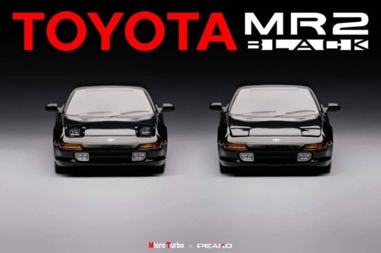 Peako64×Micro Turbo 1/64 Toyota MR2 SW20 Rev 41996 Black