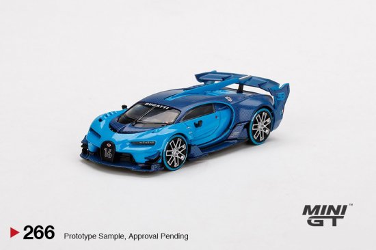 MINI GT 1/64 Bugatti Vision Gran Turismo Light Blue - ミニカー専門