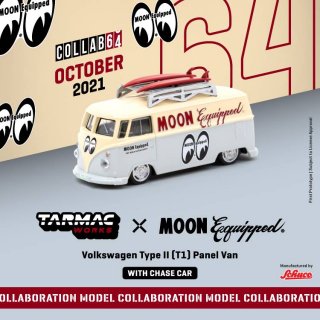 Tarmac Worksߥ女 1/64 Volkswagen T1 Panel Van MOONEYES