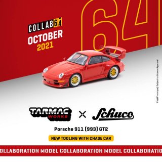 12ʹͽ Tarmac Worksߥ女 1/64 Porsche 911 (993) GT2 Red