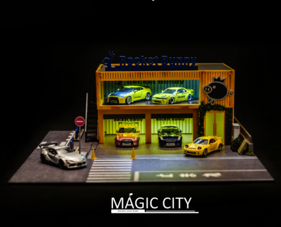 1/64 MAGIC CITY コンビニ チューニングショップ ジオラマ-