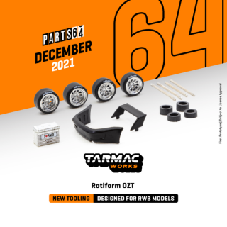 2ʹͽ Tarmac Works 1/64 Rotiform OZT - Designed for RWB Models Sliver ̤ȯ