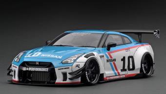 ignition model 1/18 LB-WORKS Nissan GT-R R35 type 2 White/Blue