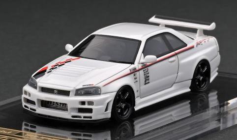 ignition model 1/64 Nismo R34 GT-R R-tune White- ミニカー専門店