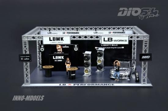 INNO 1/64 LBWK Auto Salon Diorama 997 Chrome リバティウォーク 