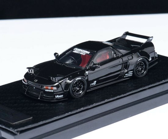 YM Model 1/64 LBWK Honda NSX LB Works Black - ミニカー専門店