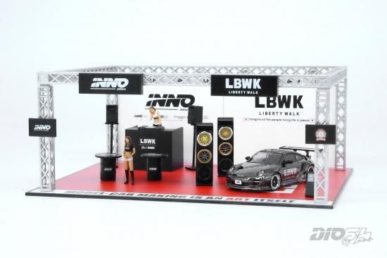 INNO 1/64 LBWK Auto Salon Diorama 997 Chrome リバティウォーク 