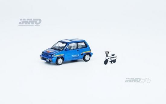 INNO 1/64 HONDA CITY TURBO II Blue With White MOTOCOMPO INNO 1/64 HONDA CITY TURBO II Blue With White MOTOCOMPO