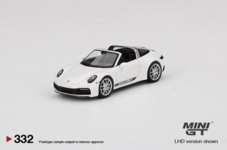 <img class='new_mark_img1' src='https://img.shop-pro.jp/img/new/icons12.gif' style='border:none;display:inline;margin:0px;padding:0px;width:auto;' />MINI GT 1/64 Porsche 911 Targa 4S White  左ハンドル (LHD) 332L