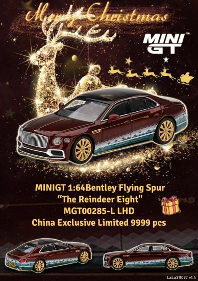 MINI GT 1/64 Bentley Flying Spur The Reindeer Eight Christmas Special  Edition - ミニカー専門店 RideON