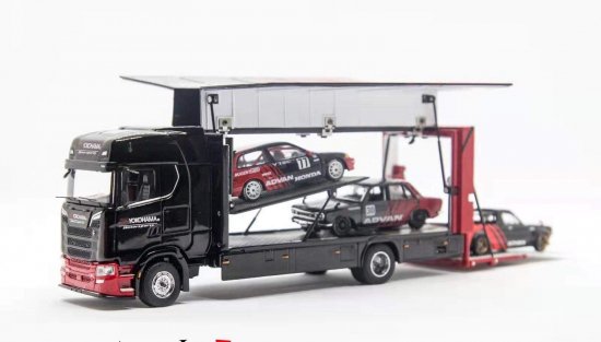 GCD 1/64 Scania S730 Enclosed Double Deck Gull Wing Tow Truck