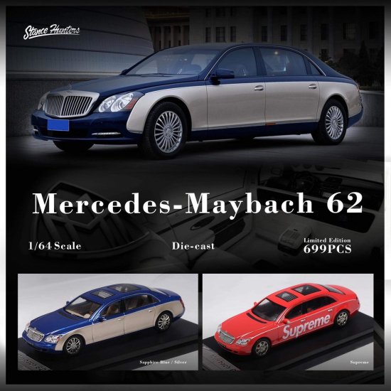 Stance Hunters 1/64 Mercedes Maybach 62- ミニカー専門店 RideON ...