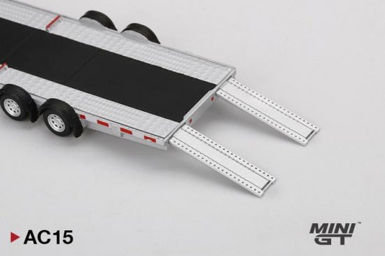 MINI GT 1/64 Car Hauler Trailer Type A Silver - ミニカー専門店 RideON