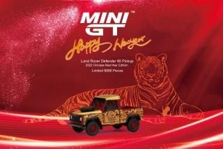 <img class='new_mark_img1' src='https://img.shop-pro.jp/img/new/icons1.gif' style='border:none;display:inline;margin:0px;padding:0px;width:auto;' />1ͽ MINI GT 1/64 Landrover Defender 90 Pickup - 2022 Chinese New Year Special 
