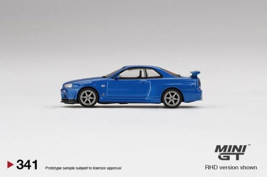 MINI GT 1/64 Nissan Skyline GT-R (R34) V-Spec II ベイサイドブルー