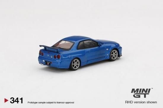 MINI GT 1/64 Nissan Skyline GT-R (R34) V-Spec II ベイサイドブルー