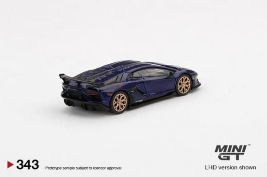 MINI GT 1/64 Lamborghini Aventador SVJ Viola Aletheia