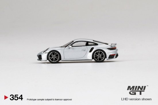 MINI GT 1/64 Porsche 911 Turbo S GT Silver Metallic - ミニカー専門店 RideON