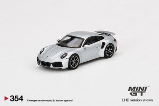 <img class='new_mark_img1' src='https://img.shop-pro.jp/img/new/icons1.gif' style='border:none;display:inline;margin:0px;padding:0px;width:auto;' />6月以降予約 MINI GT 1/64 Porsche 911 Turbo S GT Silver Metallic 354L 左ハンドル