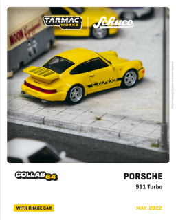 7ʹͽ Tarmac Works  女 1/64 Porsche 911 Turbo Yellow