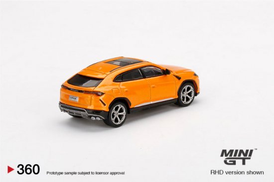 MINI GT 1/64 Lamborghini Urus Arancio Borealis 360L 左ハンドル