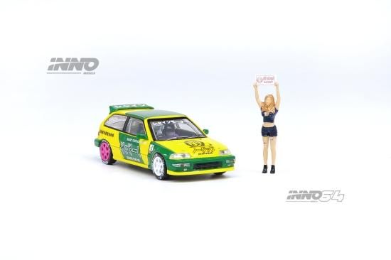 イノモデル 1/64 ホンダ シビック EF9 TEMPLE RACING 大阪オート
