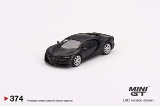 <img class='new_mark_img1' src='https://img.shop-pro.jp/img/new/icons12.gif' style='border:none;display:inline;margin:0px;padding:0px;width:auto;' />MINI GT 1/64 Bugatti Chiron Super Sport 300+ マットブラック 374L 左ハンドル ブガッティ シロン スーパースポーツ