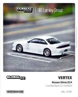 Tarmac Works 1/64 VERTEX Nissan Silvia S14 White