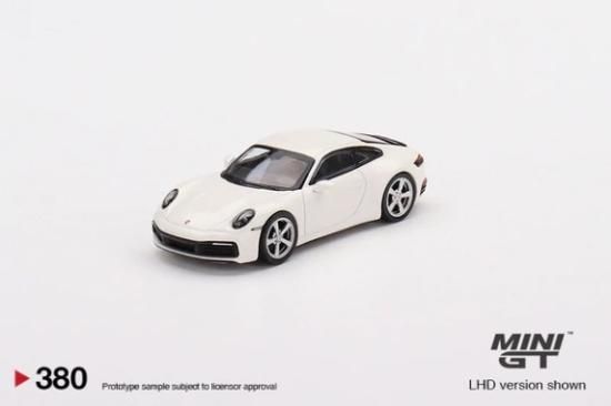 ミニカー MINI GT Porsche 911 Carrera S White 380 MINI GT 1/64 Porsche 911(992) Carrera S White- ミニカー専門店 RideON
