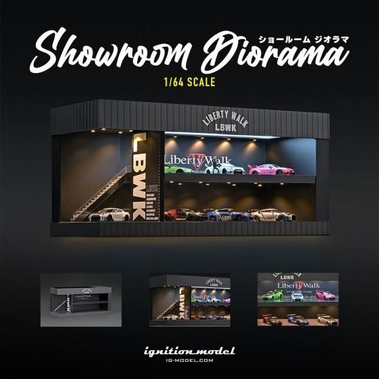 ignition model 1/64 LB Showroom Diorama- ミニカー専門店 RideON