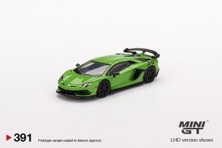 <img class='new_mark_img1' src='https://img.shop-pro.jp/img/new/icons1.gif' style='border:none;display:inline;margin:0px;padding:0px;width:auto;' />8月以降予約 MINI GT 1/64 Lamborghini Aventador SVJ  Verde Mantis グリーン 391R 右ハンドル