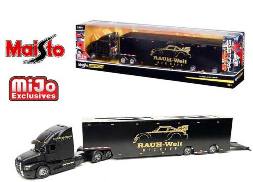 Maisto 1/64 Design Custom Hauler Mack Anthem Enclosed Transporter