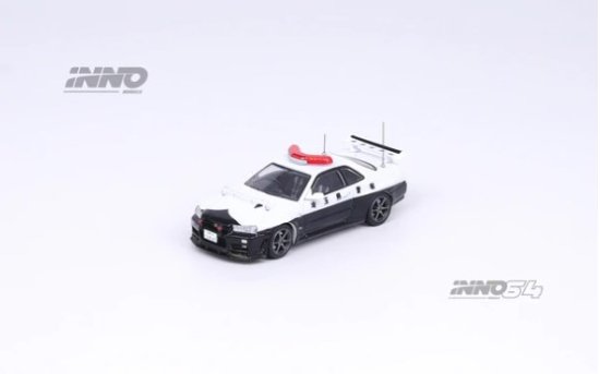INNO 1/64 NISSAN SKYLINE GT-R (R34) Japanese Police Car - ミニカー