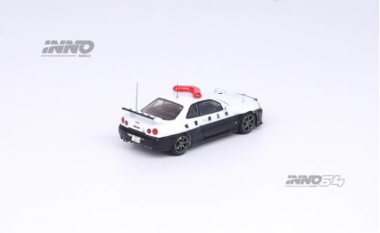 INNO 1/64 NISSAN SKYLINE GT-R (R34) Japanese Police Car 