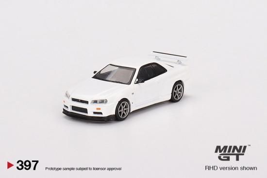 Tomtom1/18 日産スカイライン　GT-R R34 ホワイトミニカー ミニカー 1/18 日産 スカイライン GT-R R34 Vスペック II