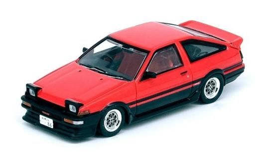 INNO 1/64 TOYOTA TRENO AE86 レッド トヨタ トレノ - ミニカー