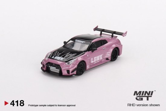 MINI GT 1/64 LB Silhouette Works GT 35GT-RR Ver.2 Passion Pink - ミニカー専門店  RideON