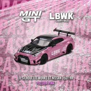 MINI GT 1/64 LB Silhouette Works GT 35GT-RR Ver.2 Passion Pink 418R LBWK֥ꥹ͡͹ǽ