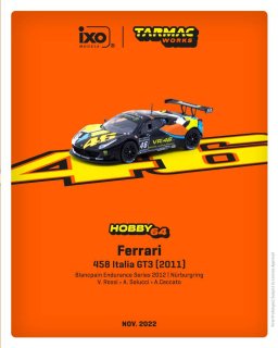 1ʹͽ Tarmac Works 1/64 Ferrari 458 Italia GT3  (2011) Blancpain Endurance Series 2012 NURBURGRING