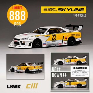 CM MODEL 1/64 NISSAN Skyline ER34 Super Silhouette #23 日産