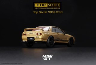 <img class='new_mark_img1' src='https://img.shop-pro.jp/img/new/icons1.gif' style='border:none;display:inline;margin:0px;padding:0px;width:auto;' />10月以降予約 MINI GT 1/64 Top Secret Nissan スカイライン GT-R VR32 Top Secret Gold (右ハンドル)日本限定