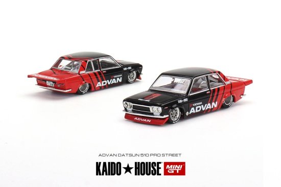 KAIDO☆HOUSE x MiniGT 1/64 Datsun KAIDO 510 Pro Street ADVAN 