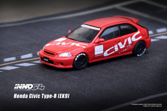 INNO 1/64 HONDA CIVIC Type-R (EK9) Red ホンダ シビック レッド